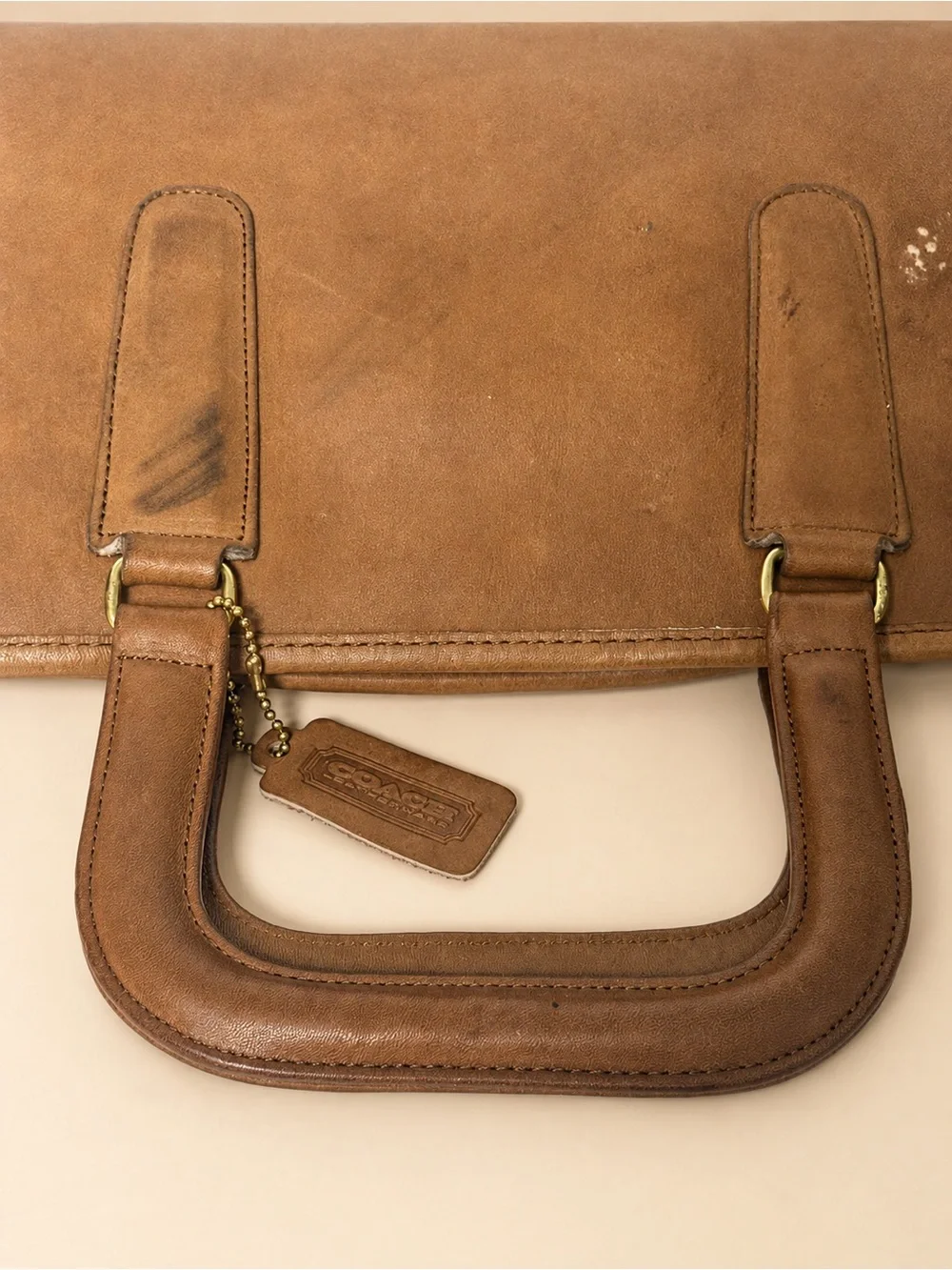 Coach Vintage Bonnie Cashin Slim Satchel 8526 Leather Bag w/ Paperwork